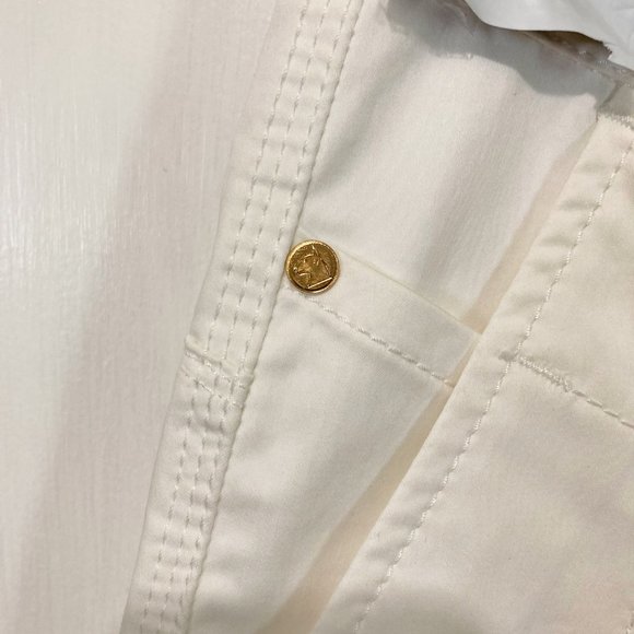 Montecore women's 40 IT double zipper back pocket long fit trouser pants 28x36 - Picture 5 of 8